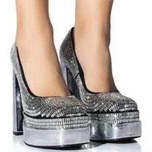 NWOT Disco Ball platforms by Azalea Wang 10 Fabulous heels